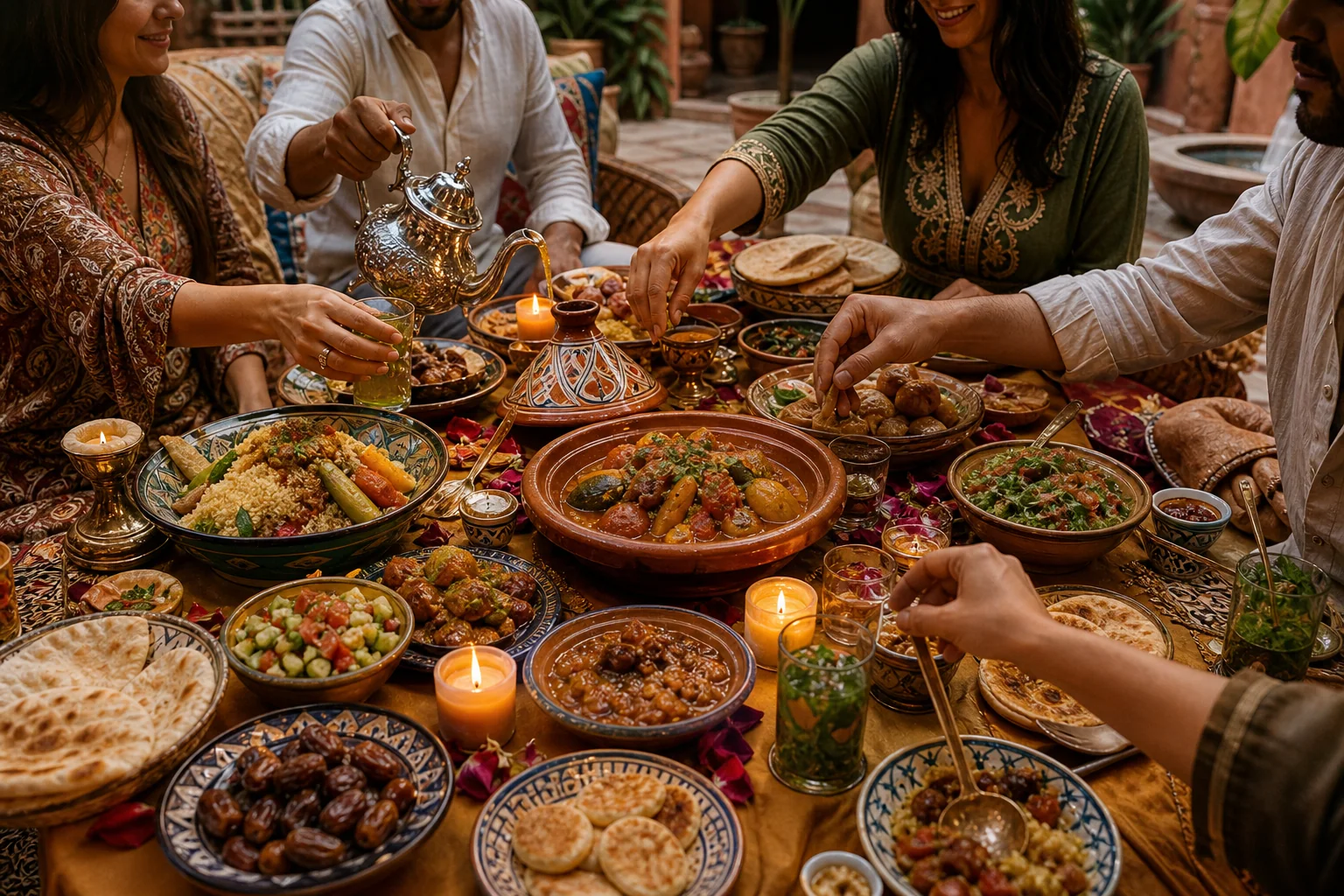 Table marocaine généreuse